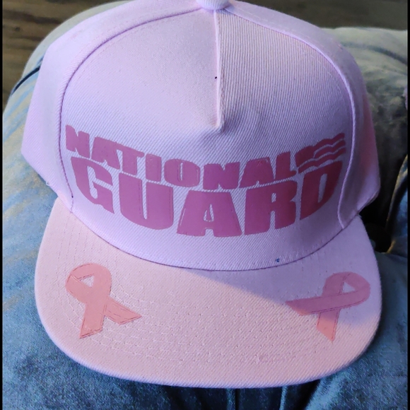 National Guard Cancer Ribbon hat - Picture 2 of 2